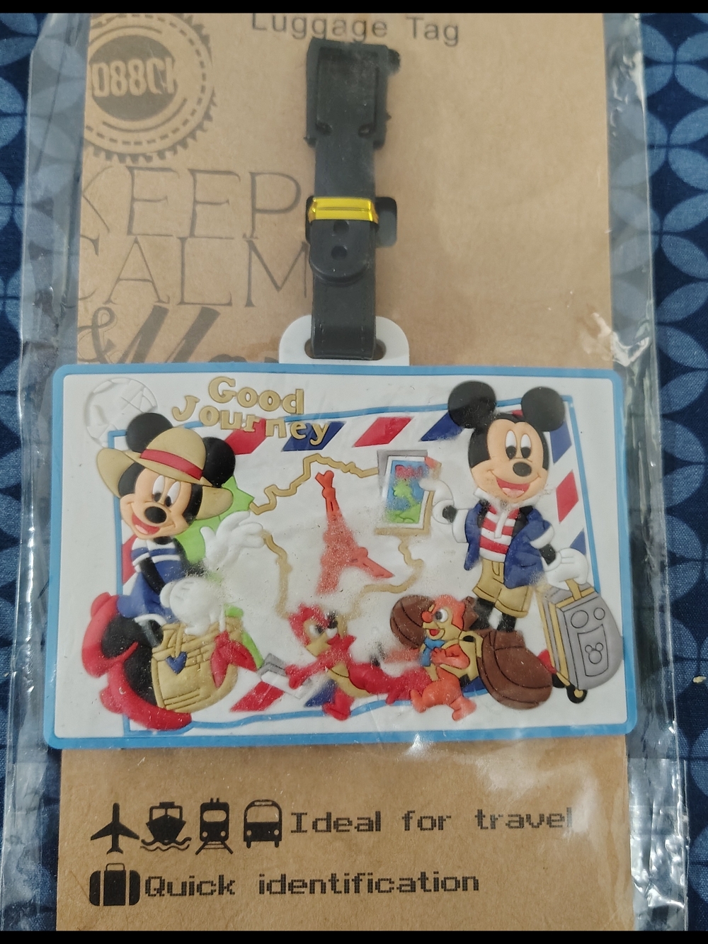 Disney Mickey Mouse Travel Luggage Tag